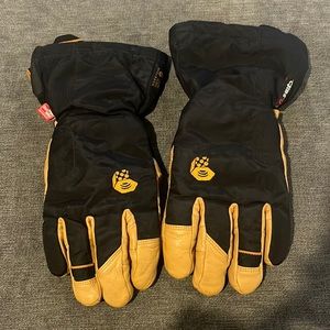 Mountain hardwear men’s small women’s medium leather snow gloves